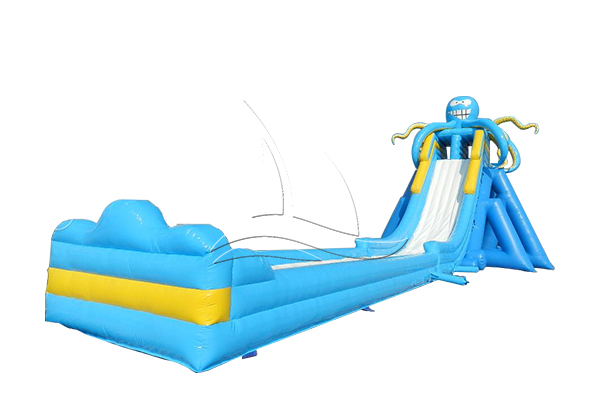 inflatable sft bounce ride with water slide