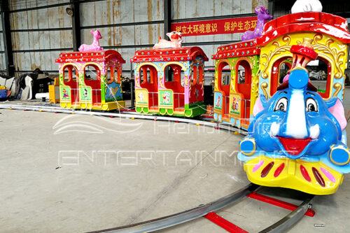 small 16 seats elephant train amusement ride with track