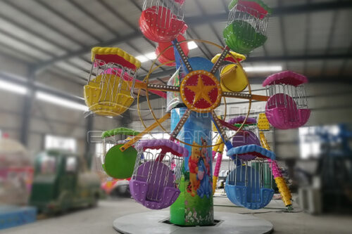 wholesale price double ferris wheel kids ride with 12 colorful cabins