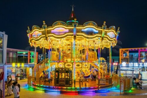 48 seats double decker carousel