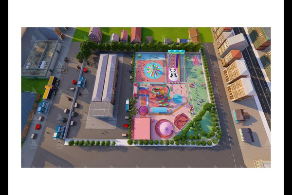 amusement park project concept layout