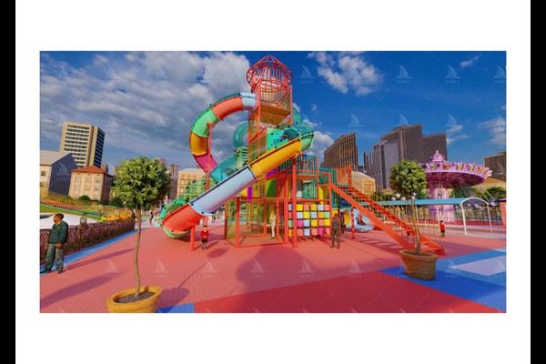 amusement park design rendering