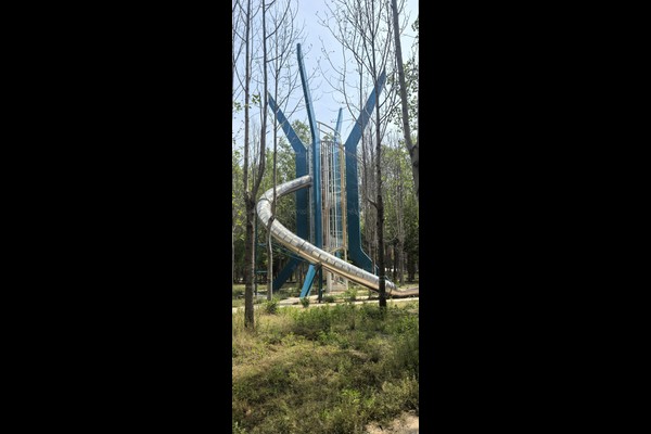 climbing nets on adventure trail