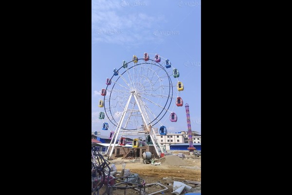 ferris wheel assembly on site