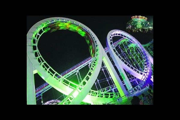6 loop roller coaster