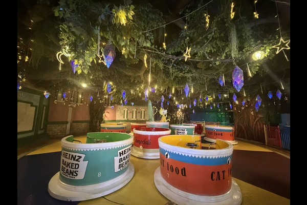teacup ride cabins