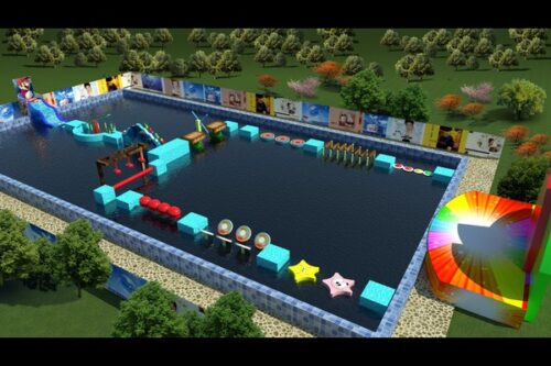 water obstacle course