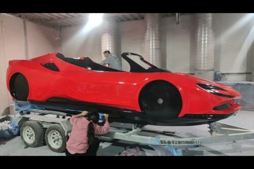 water sports car ride